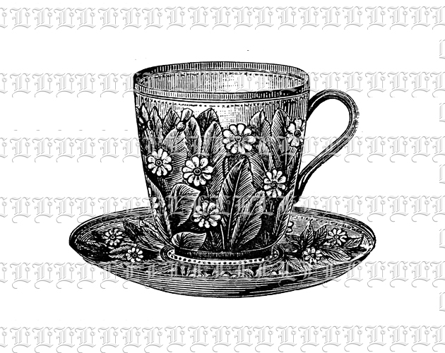 vintage clip art tea cups - photo #19