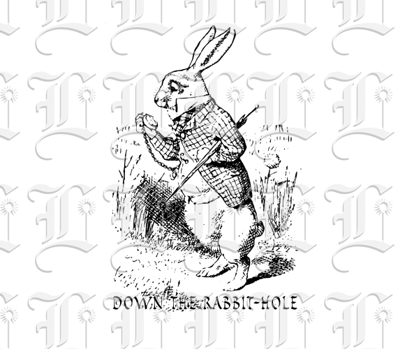White Rabbit - Alice in Wonderland - Down the Rabbit-Hole