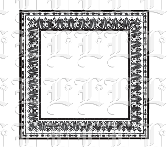 Ornamental Square Frame Greek Pattern Border Printable Image