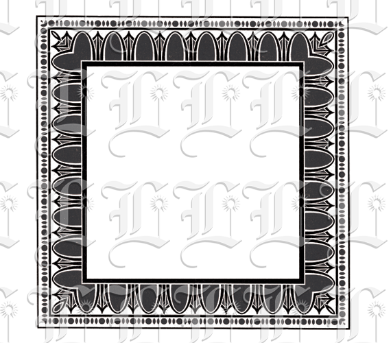 Ornamental Square Frame Greek Pattern Border Printable Image