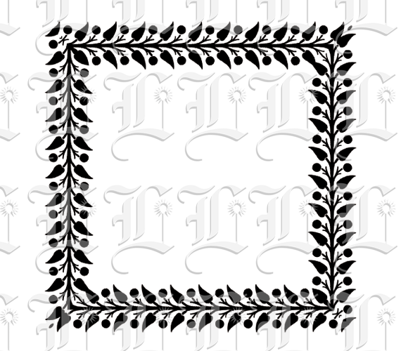 Ornamental Square Frame Greek Pattern Border Printable Image