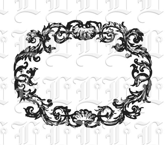 Ornamental Victorian Oval Frame Printable Image