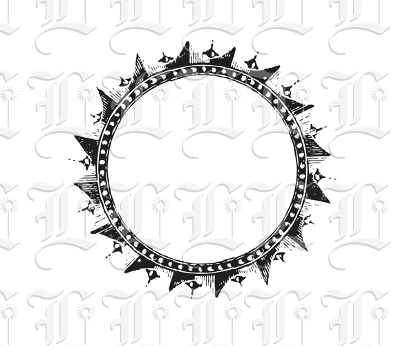 Ornamental Victorian Round Frame Printable Image