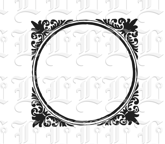 Historic Ornamental Victorian Round Frame Printable Image