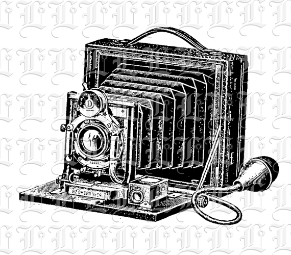 Antique Photographic Camera Illustration