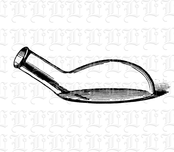 Laboratory Boiling Flask Vintage Clip Art Illustration