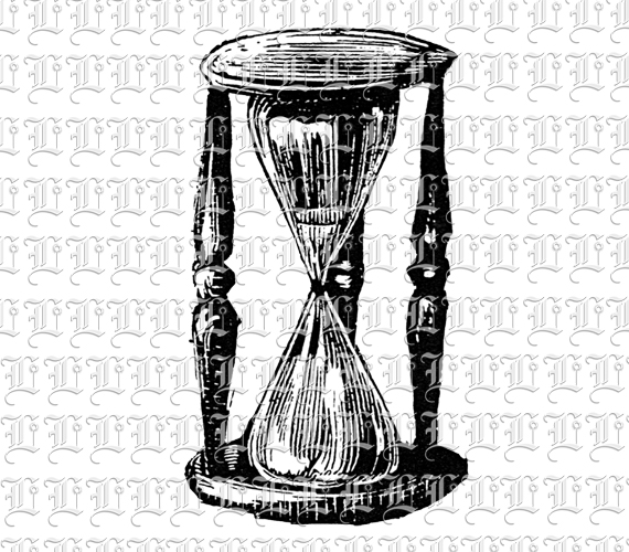 Antique Hourglass Vintage Illustration
