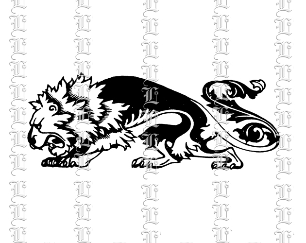 Lion Decoration Motif