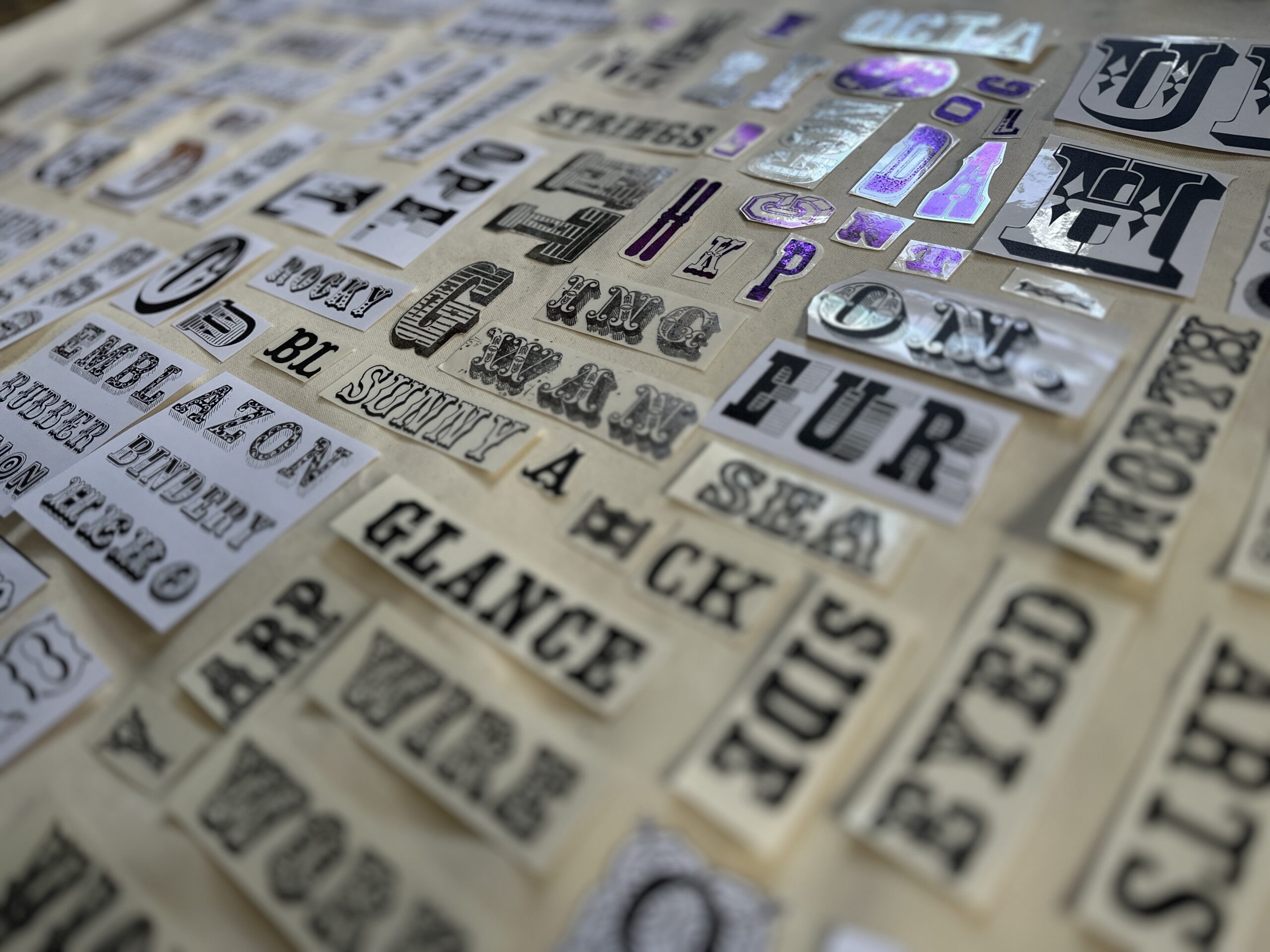 Victorian Typography Ephemera Kit