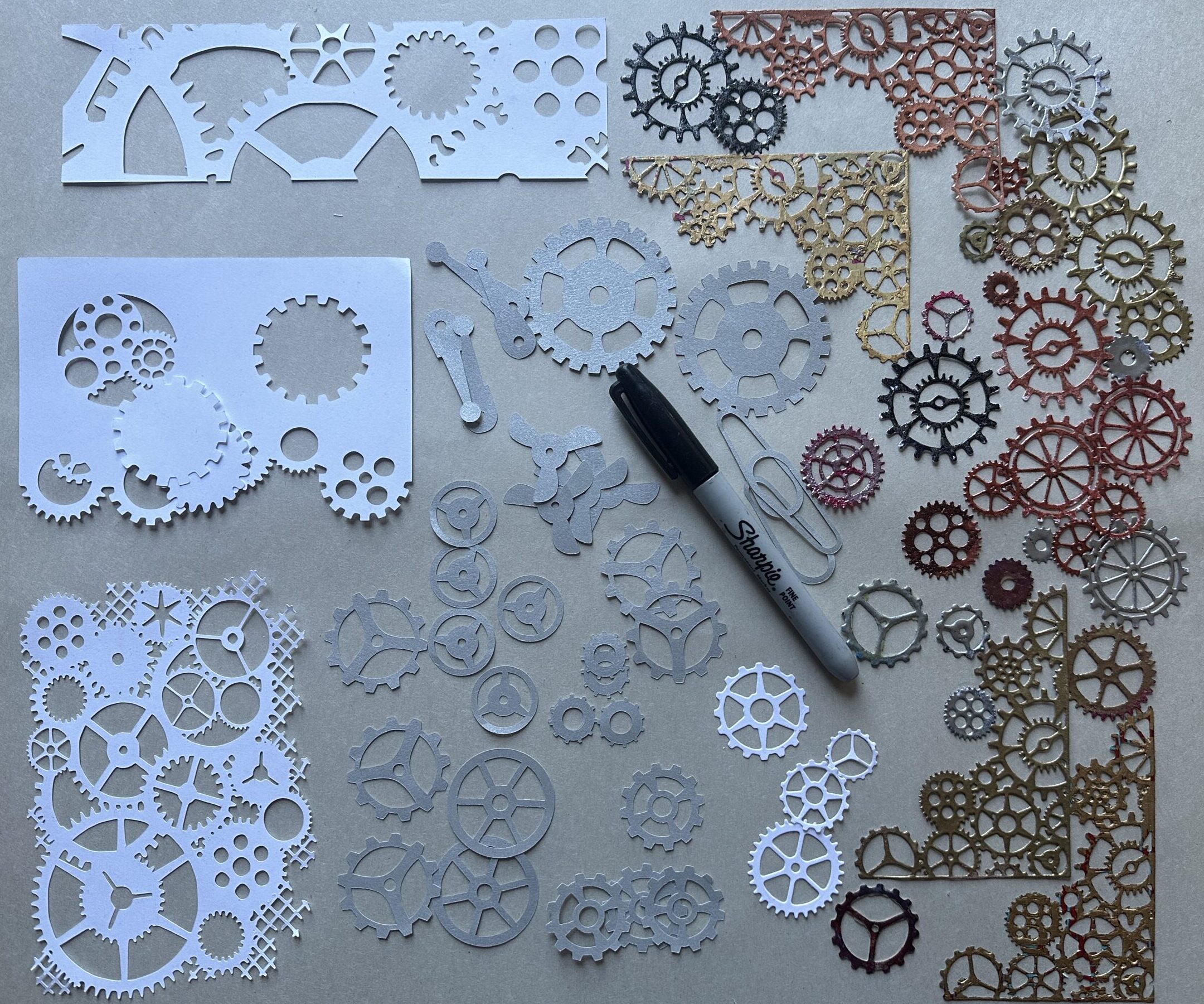 Clock Gear Cutouts