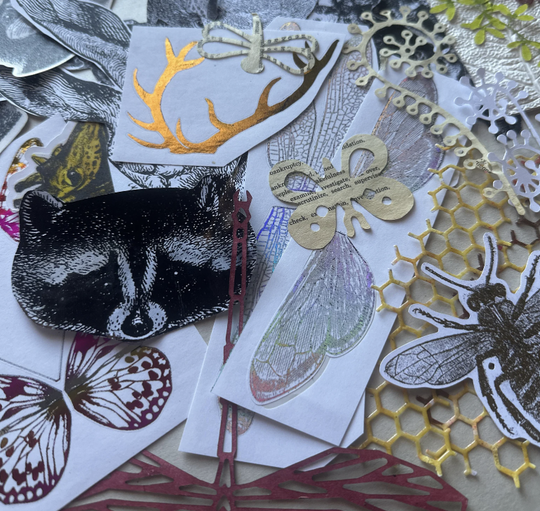 Rustic Forest Collage Materials